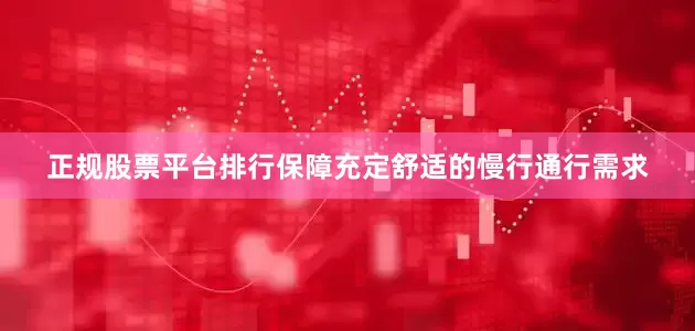正规股票平台排行保障充定舒适的慢行通行需求